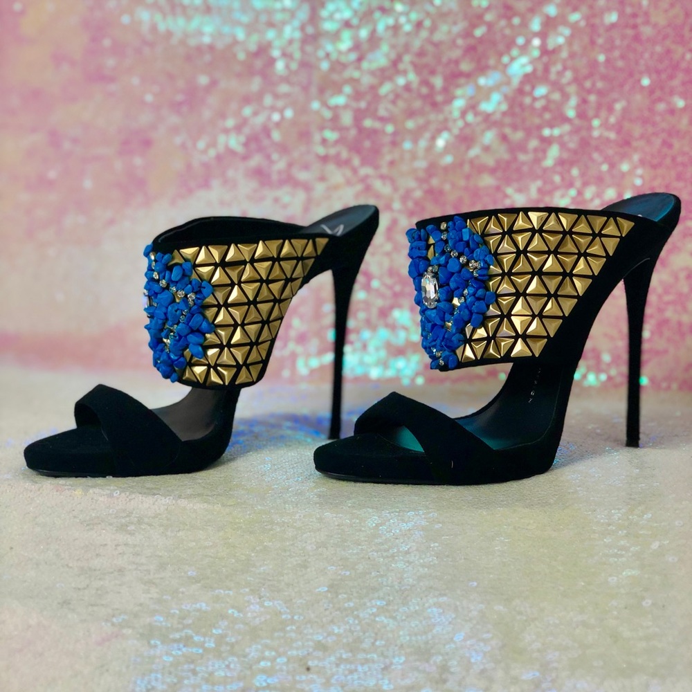 Giuseppe Beaded Mules- NEVER WORN